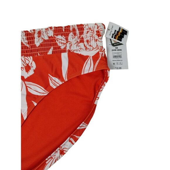 Time and Tru Womens 3X Sandy Blooms Mid Rise Bikini Bottoms New with Tags - Picture 7 of 7